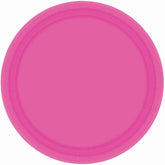 Large Bright Pink Plates (20 Pack) - The Party Room